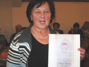 Marica Plevnik, dobitnica bronastega častnega znaka PZS